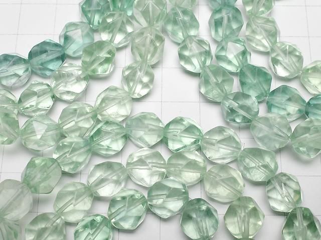 [Video] Green Fluorite AAA 20 Faceted Round 10mm Bracelet