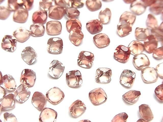 [Video]High Quality Oregon Sunstone AAA Loose stone Square Faceted 4x4mm 2pcs