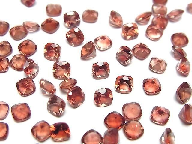 [Video]High Quality Oregon Sunstone AAA Loose stone Square Faceted 4x4mm 2pcs
