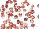 [Video]High Quality Oregon Sunstone AAA Loose stone Square Faceted 4x4mm 2pcs