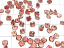 [Video]High Quality Oregon Sunstone AAA Loose stone Square Faceted 4x4mm 2pcs