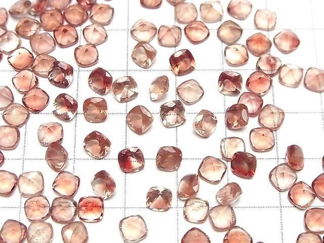 [Video]High Quality Oregon Sunstone AAA Loose stone Square Faceted 5x5mm 1pc