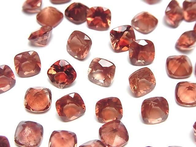 [Video]High Quality Oregon Sunstone AAA Loose stone Square Faceted 6x6mm 1pc