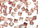 [Video]High Quality Oregon Sunstone AAA Loose stone Square Faceted 4x4mm 2pcs