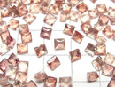 [Video]High Quality Oregon Sunstone AAA Loose stone Square Faceted 4x4mm 2pcs
