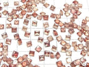 [Video]High Quality Oregon Sunstone AAA Loose stone Square Faceted 4x4mm 2pcs