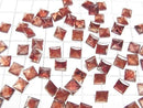 [Video]High Quality Oregon Sunstone AAA Loose stone Square Faceted 6x6mm 1pc