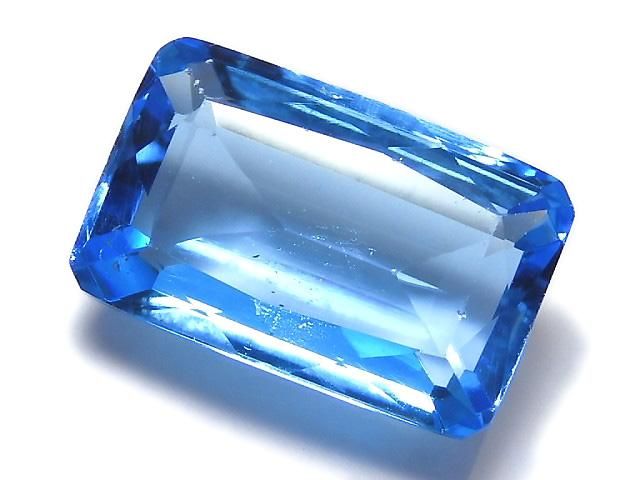 [Video][One of a kind] High Quality Swiss Blue Topaz AAA Loose stone Faceted 1pc NO.63