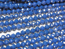[Video]High Quality! Cubic Zirconia AAA Faceted Round 3mm [Denim Blue] 1strand beads (aprx.14inch/35cm)