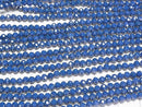 [Video]High Quality! Cubic Zirconia AAA Faceted Round 3mm [Denim Blue] 1strand beads (aprx.14inch/35cm)