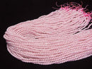 [Video]High Quality! Cubic Zirconia AAA Faceted Round 3mm [Milky Pink] 1strand beads (aprx.14inch/35cm)