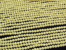 [Video]High Quality! Cubic Zirconia AAA Faceted Round 3mm [Milky Yellow] 1strand beads (aprx.14inch/35cm)