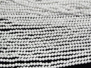 [Video]High Quality! Cubic Zirconia AAA Faceted Round 3mm [Milky White] 1strand beads (aprx.14inch/35cm)