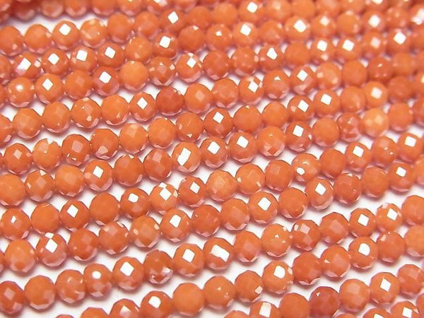 [Video]High Quality! Cubic Zirconia AAA Faceted Round 3mm [Caramel Orange] 1strand beads (aprx.14inch/35cm)