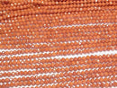 [Video]High Quality! Cubic Zirconia AAA Faceted Round 3mm [Caramel Orange] 1strand beads (aprx.14inch/35cm)