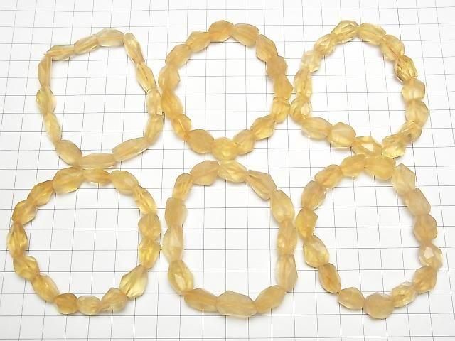 [Video] Golden Fluorite AA++ Faceted Nugget Bracelet