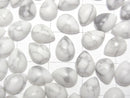 [Video] Howlite Magnesite Pear shape Cabochon 8x6mm 5pcs