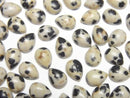 [Video] Dalmatian Jasper Pear shape Cabochon 8x6mm 5pcs