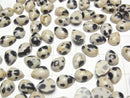 [Video] Dalmatian Jasper Pear shape Cabochon 8x6mm 5pcs