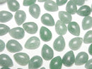 [Video] Green Aventurine Pear shape Cabochon 8x6mm 5pcs