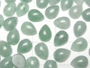 [Video] Green Aventurine Pear shape Cabochon 8x6mm 5pcs