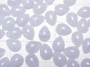 [Video] Blue Lace Agate AAA Pear shape Cabochon 8x6mm 4pcs