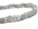 [Video][One of a kind] [1mm hole] Gray Diamond Rough Nugget Bracelet NO.10