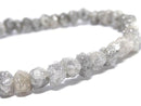 [Video][One of a kind] [1mm hole] Gray Diamond Rough Nugget Bracelet NO.14