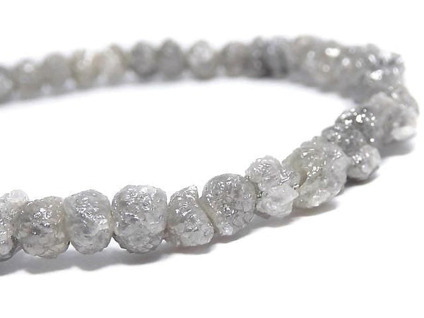 [Video][One of a kind] [1mm hole] Gray Diamond Rough Nugget Bracelet NO.15