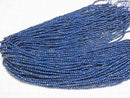 [Video]High Quality! Cubic Zirconia AAA Faceted Round 2mm [Denim Blue] 1strand beads (aprx.14inch/35cm)