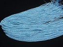 [Video]High Quality! Cubic Zirconia AAA Faceted Round 2mm [Milky Blue] 1strand beads (aprx.14inch/35cm)
