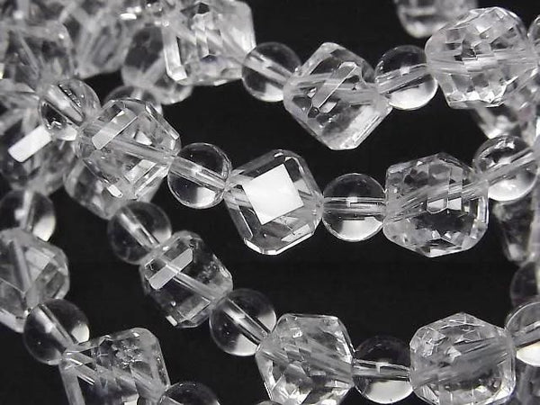[Video]High Quality! Crystal AAA- Dice Shape 10mm & Round 6mm Bracelet