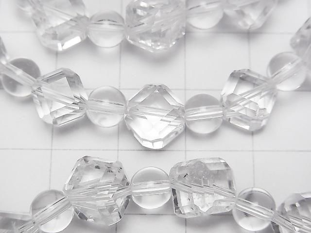 [Video]High Quality! Crystal AAA- Dice Shape 10mm & Round 6mm Bracelet