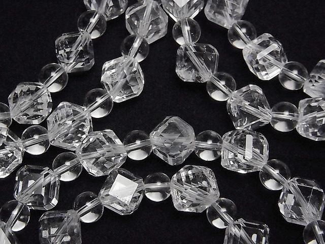[Video]High Quality! Crystal AAA- Dice Shape 10mm & Round 6mm Bracelet