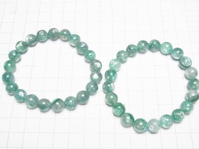 [Video] Green Lepidolite AAA- Round 9-10mm Bracelet
