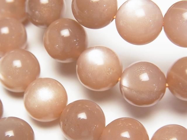 [Video] Orange Moonstone AA++ Round 10mm Bracelet
