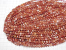 [Video] High Quality! Carnelian, Sardonyx Twist x Multiple Facets 6x5x5mm 1strand beads (aprx.15inch/37cm)