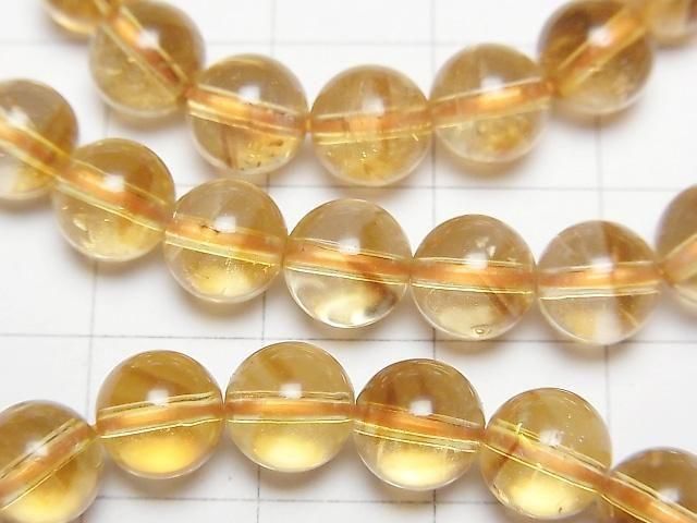 [Video] Phantom Citrine AAA- Round 7.5mm Bracelet