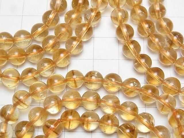 [Video] Phantom Citrine AAA- Round 7.5mm Bracelet