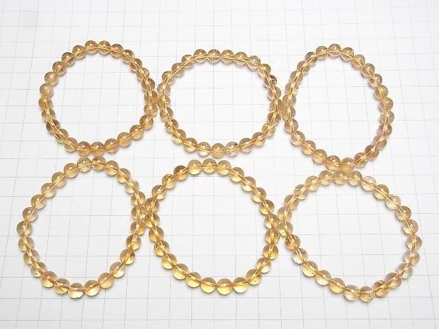 [Video]Citrine AAA- Round 7.5mm Bracelet
