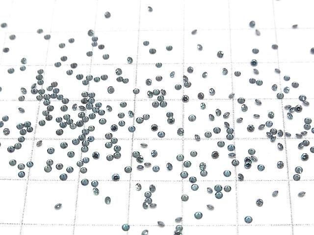 [Video] Blue Diamond Loose stone Round Faceted 1.5x1.5mm 10pcs