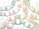 [Video]Selenite (Gypsum) Rice 12x8x8mm & Round 5mm [Multicolor] Bracelet