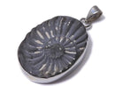 [Video][One of a kind] Ammonite Pyrite Pendant Silver925 NO.146