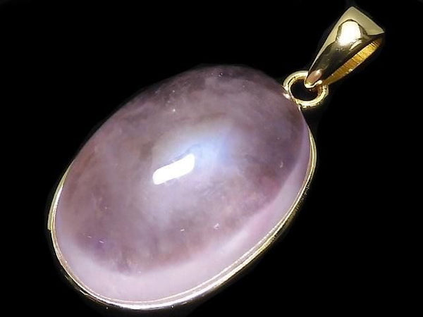 [Video][One of a kind] Morganite AAA Pendant 18KGP NO.153