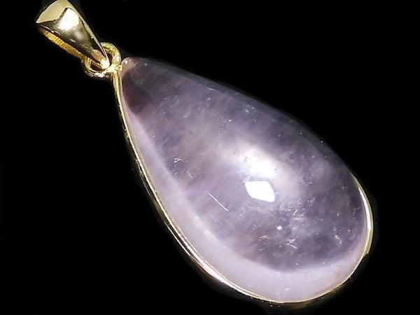 [Video][One of a kind] Morganite AAA Pendant 18KGP NO.154