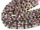 [Video] Multicolor Tourmaline Round 6.5mm 1strand beads (aprx.15inch/36cm)