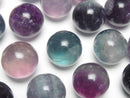 [Video] Multicolor Fluorite AA++ Sphere, Round 15mm 5pcs