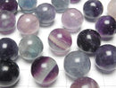 [Video] Multicolor Fluorite AA++ Sphere, Round 15mm 5pcs