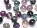 [Video] Multicolor Fluorite AA++ Sphere, Round 15mm 5pcs