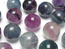 [Video] Multicolor Fluorite AA++ Sphere, Round 20mm 3pcs